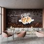 Coffee Beans with Mocha Wallpaper Mural