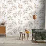 Watercolor Green Olive Leaves Pattern Wallpaper Mural