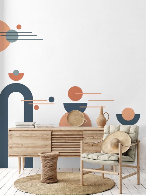 Arche géométrique avec formes Stickers muraux Sticker