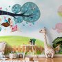 Little Child and Swing Wallpaper Mural
