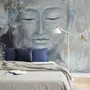 Vintage Buddha with Lotus Floral Wallpaper Mural