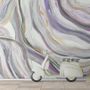 Papier peint lignes de peinture abstraite aquarelle