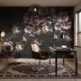 Dark Rose Floral Bouqet Wallpaper Mural