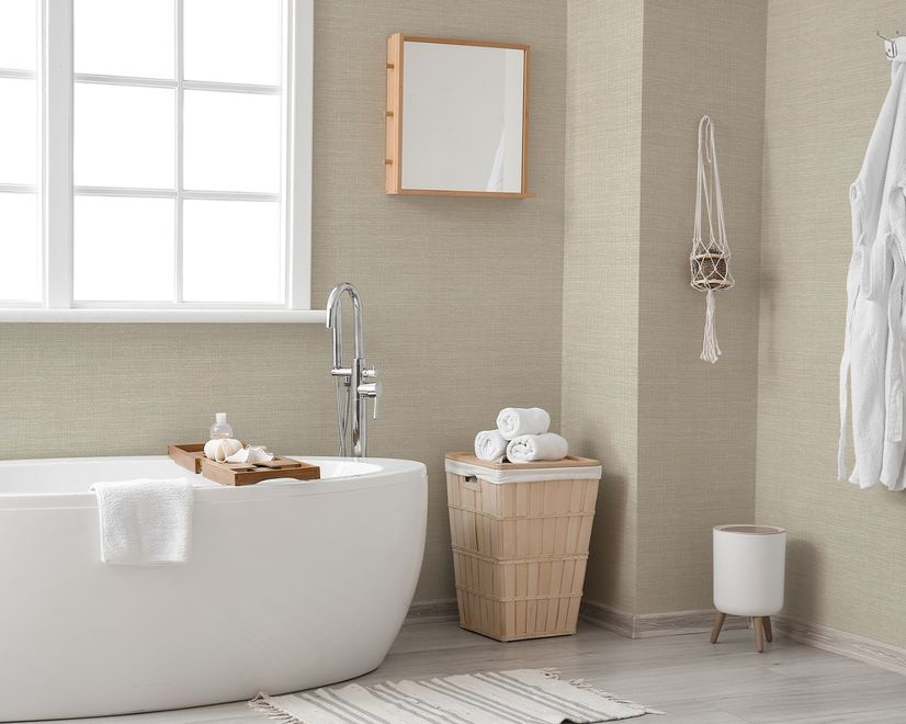 Beige Chenille Texture Wallpaper Mural