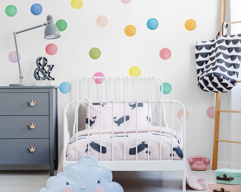 Polka Dots Kids Wall Decal Sticker
