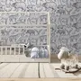 Nordic Animal Drawing for Kids Wallpaper Mural