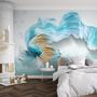 Abstract Guppy Fish Wallpaper Mural