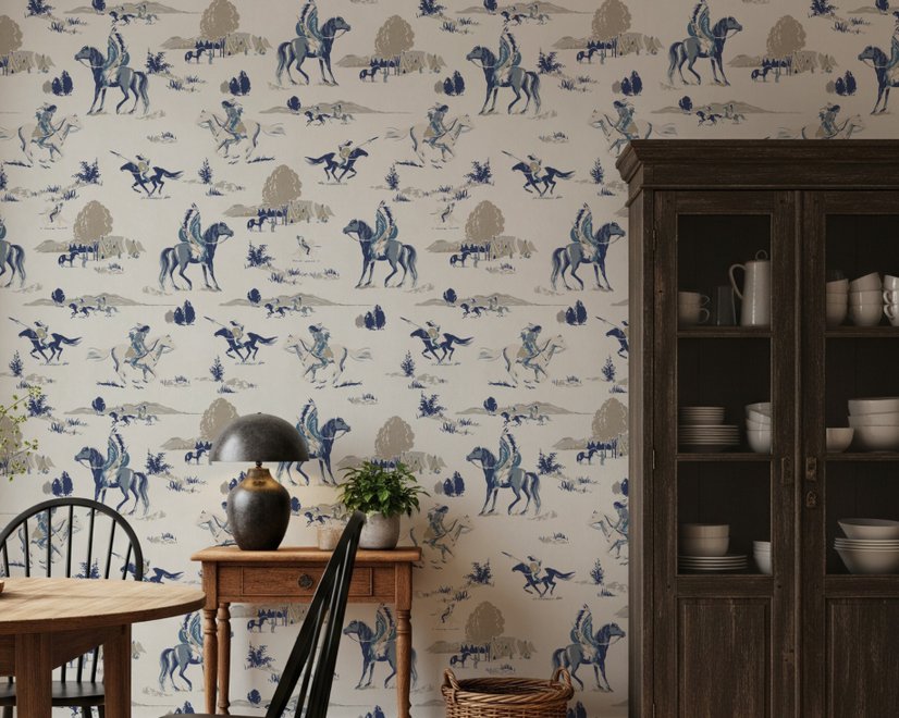 Retro Western Cowboys Wallpaper Mural