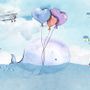 Fototapete Cartoon-Wal Meereslandschaft