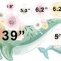 Kids Cute Whale Sea Animals Wall Decal Sticker