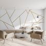 Matte Metallic Gold Strip Wall Decal 