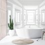 3D Look Abstract Architecture White Corridor Wallpaper Mural