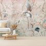Chinoiserie Peony Blossom with Chinese Birds Wallpaper Mural