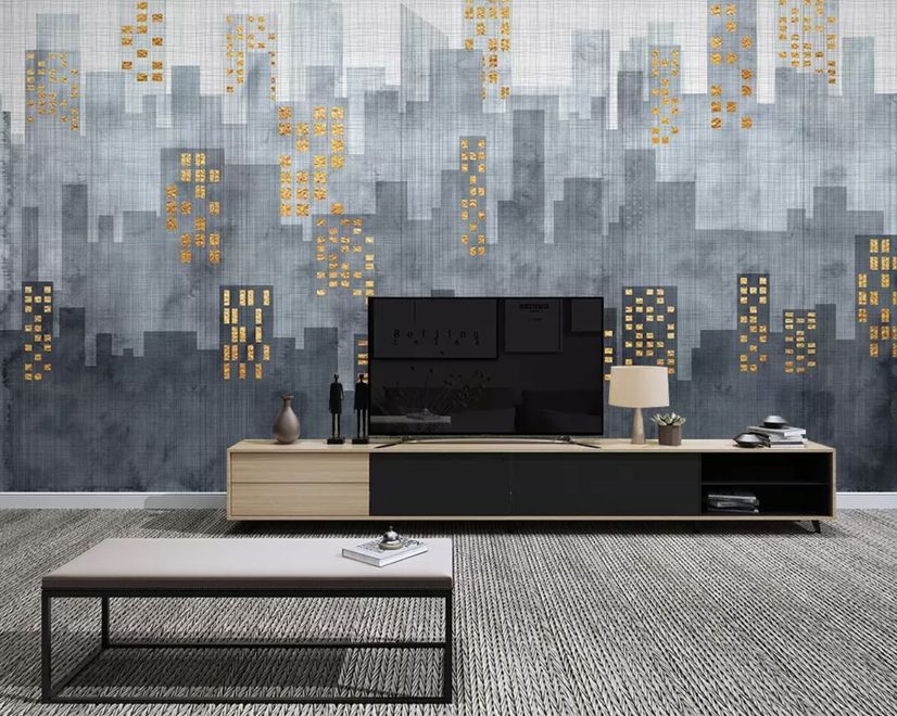 City Silhouette Wallpaper Mural