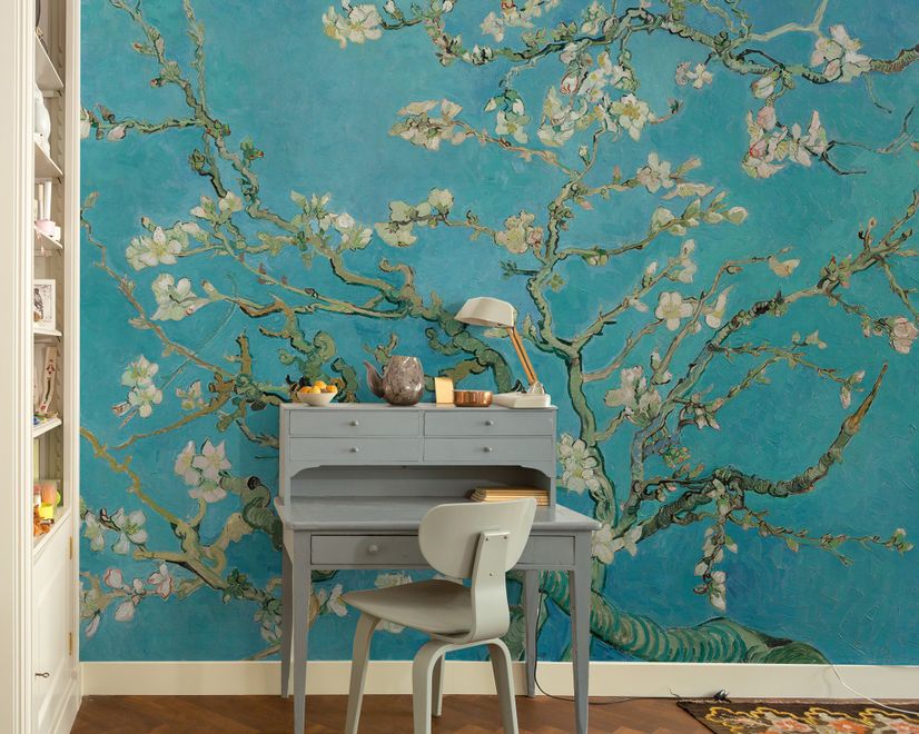 Papier peint panoramique Van Gogh, fleurs d'amandier