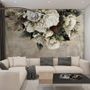 Dark Floral Bouqet Wallpaper Mural