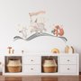 Cute Animals Singing on the Music Notes Wall Decal Sticker