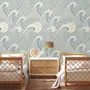 Watercolor Ocean Waves Wallpaper Mural