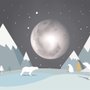 Papier peint panoramique pour enfants avec des ours mignons et des paysages nocturnes