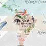 Kids Watercolor World Map Wallpaper Mural