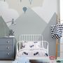 Cartoon Mountainscape Wallpaper Mural