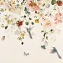 Watercolor Soft Peony Floral Blossom Wallpaper Mural