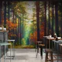 Red Forest Autumn Wallpaper Mural