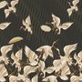 Gold Style Vintage Asian Crane Birds Wallpaper Mural