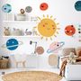 Kids Wall Decal Sun and Planets Wall Decals