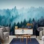 Misty Forest View Wallpaper Mural