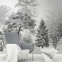 Black and White Forest Wallpaper Mural