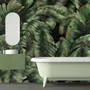 Dark Banana Leaf Wallpaper Mural