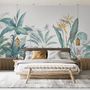 Tropical Banana Leaf with a Bird Wallpaper Mural