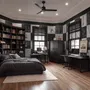Monochrome Medieval Chessboard Historical Wallpaper Mural