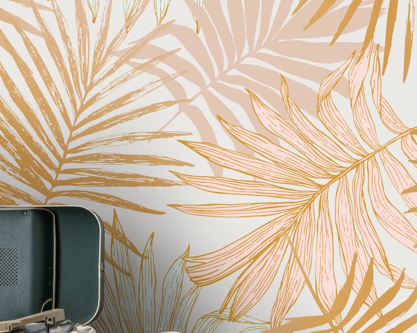 Lux Exotic Style Tropical Leaf Wallpaper Mural