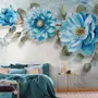 Watercolor Bohemian Floral Wallpaper Mural