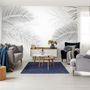 Dark Tropical Leaf Wallpaper Mural