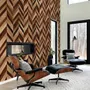 Geometric Chevron Shape Wood Effect Wallpaper Mural