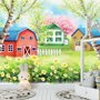 Oil Painting Floral Garden Wallpaper Mural