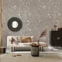 Bohemian Style Neutral Color Wild Flowers Art Wallpaper Mural
