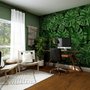Green Tropical Leaves Wallpaper Mural