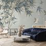 Retro Trees and Birds Wallpaper Mural