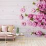 Pink Peony Floral Wallpaper Mural