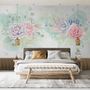 Watercolor Soft Floral Wallpaper Mural