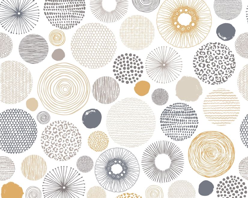 Fancy Abstract Circles Wallpaper Mural