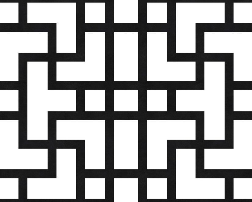 Modern Geometric Maze Wallpaper - STYLE 2