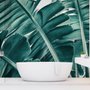 Papier peint feuilles de palmier tropicales