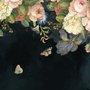 Vintage Oil Painting Dark Roses Wallpaper Mural