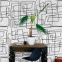 Minimalist Geometric Line Wallpaper Mural