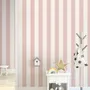 Soft Blue/Pink Stripe Lines for Kids Nursery Wallpaper Mural